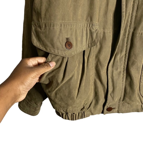 Rainforest Men's Khaki Green Full Zip Casual Jacket - Picture 5 of 15